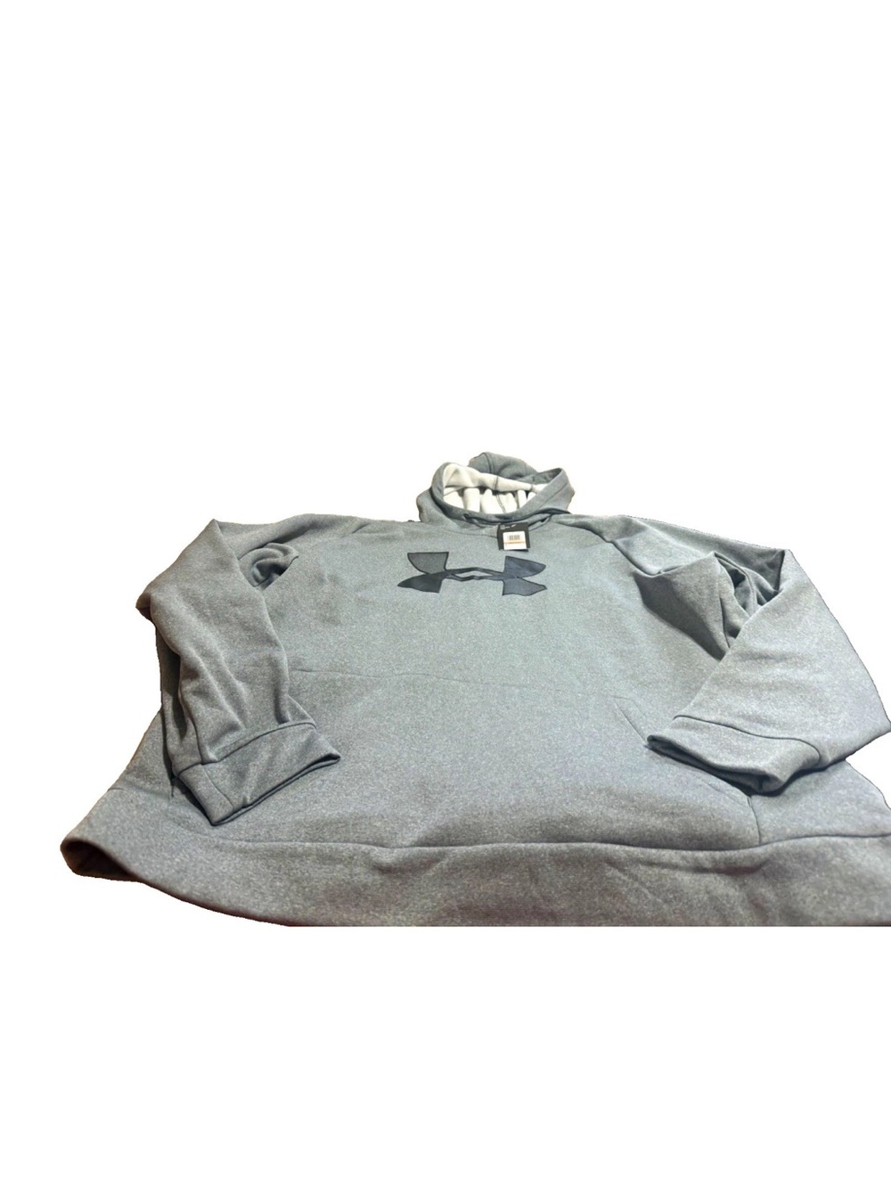 Under Armour NWT Mens Gray Loose Fit Fleece Pullover Hoodie Pockets 3XL